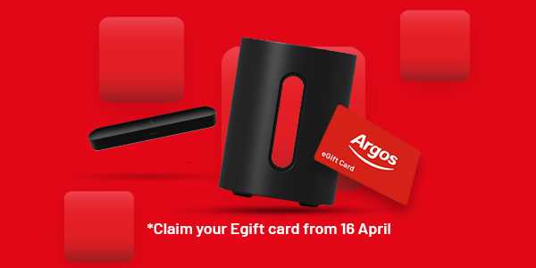 Get a £25 Argos eGift card when you buy a Sonos sound bar or sub.